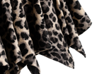 Back view of the leopard print mini skirt